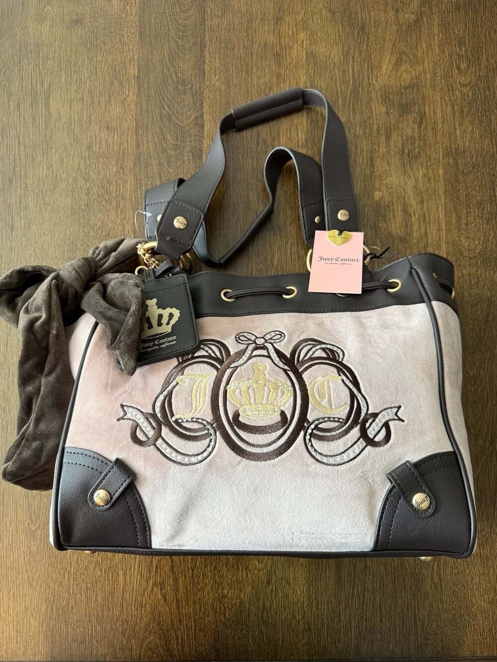 Juicy Couture Lovers Club Daydreamer Tote Bag Dusty Blush